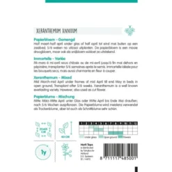 Papierbloem - Xeranthemum Annuum -Goedkope Tuin Adem Winkel papierbloem xeranthemum annuum 1646840350 827 600