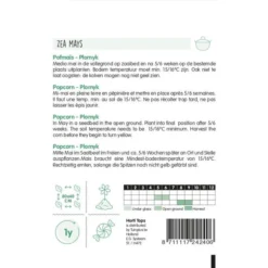 Pofmaïs/Popcorn Plomyk, Type Peppi - Zea Mays -Goedkope Tuin Adem Winkel pofmas simona f1 zea mays 1646840353 887 600