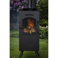 Tuinhaard BONFEU BRASERO BONCARRE Zwart L 35 H 164 Cm -Goedkope Tuin Adem Winkel tuinhaard boncarre zwart l 35 h 164 cm 1671115374 2 600