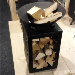 Vuurschaal Met Houtopslag - Ø 45 Cm -Goedkope Tuin Adem Winkel vuurschaal met houtopslag 45 cm 1505760390 1 600