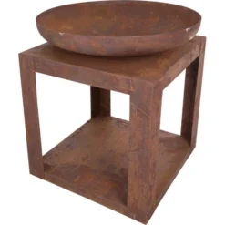 Vuurschaal Selki Met Houtopslag - 80 Cm -Goedkope Tuin Adem Winkel vuurschaal selki met houtopslag 1619084444 5 600