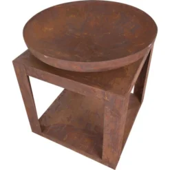 Vuurschaal Selki Met Houtopslag - 80 Cm -Goedkope Tuin Adem Winkel vuurschaal selki met houtopslag 1619084468 1 600